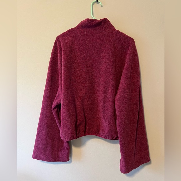 beyond yoga back east pullover heathered dark beet - Picture 2 of 5